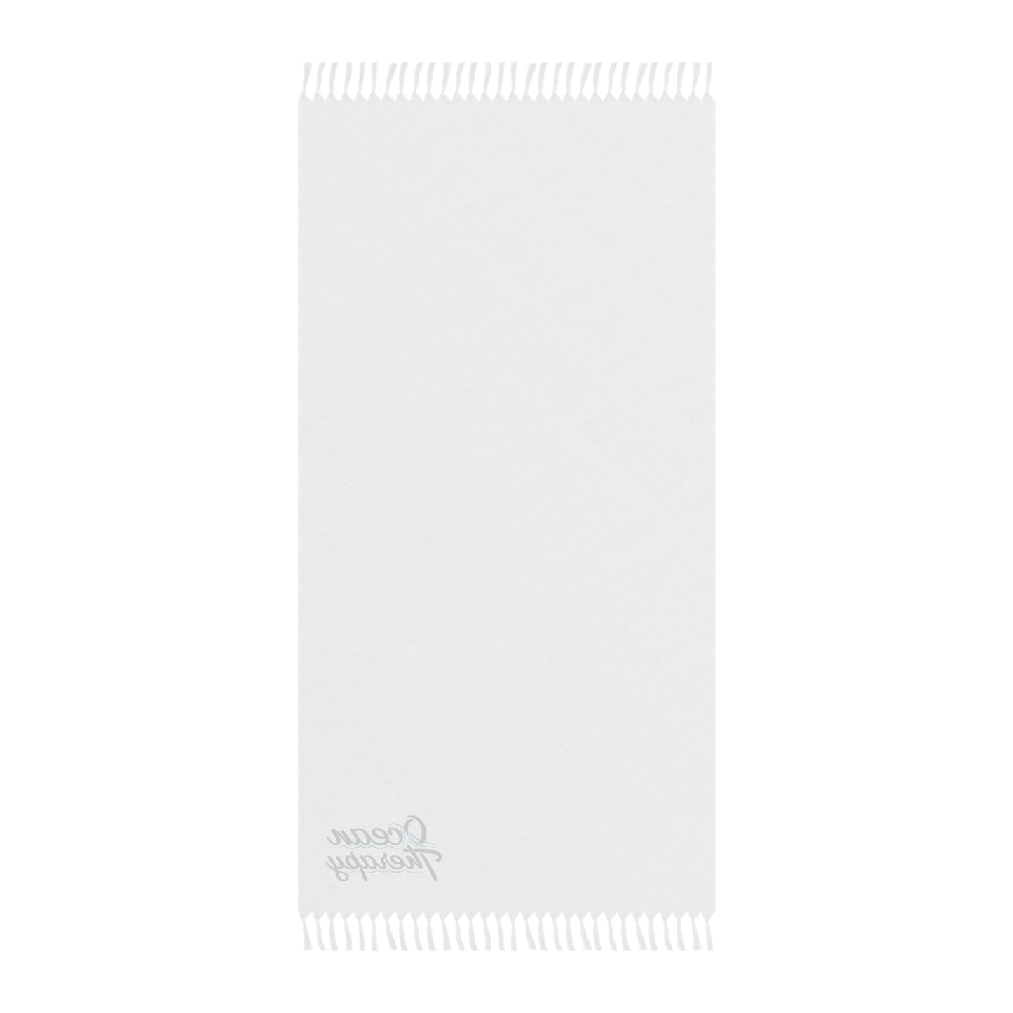 Boho Beach Towel — "Ocean Therapy" Fringe Cotton Beach Towel